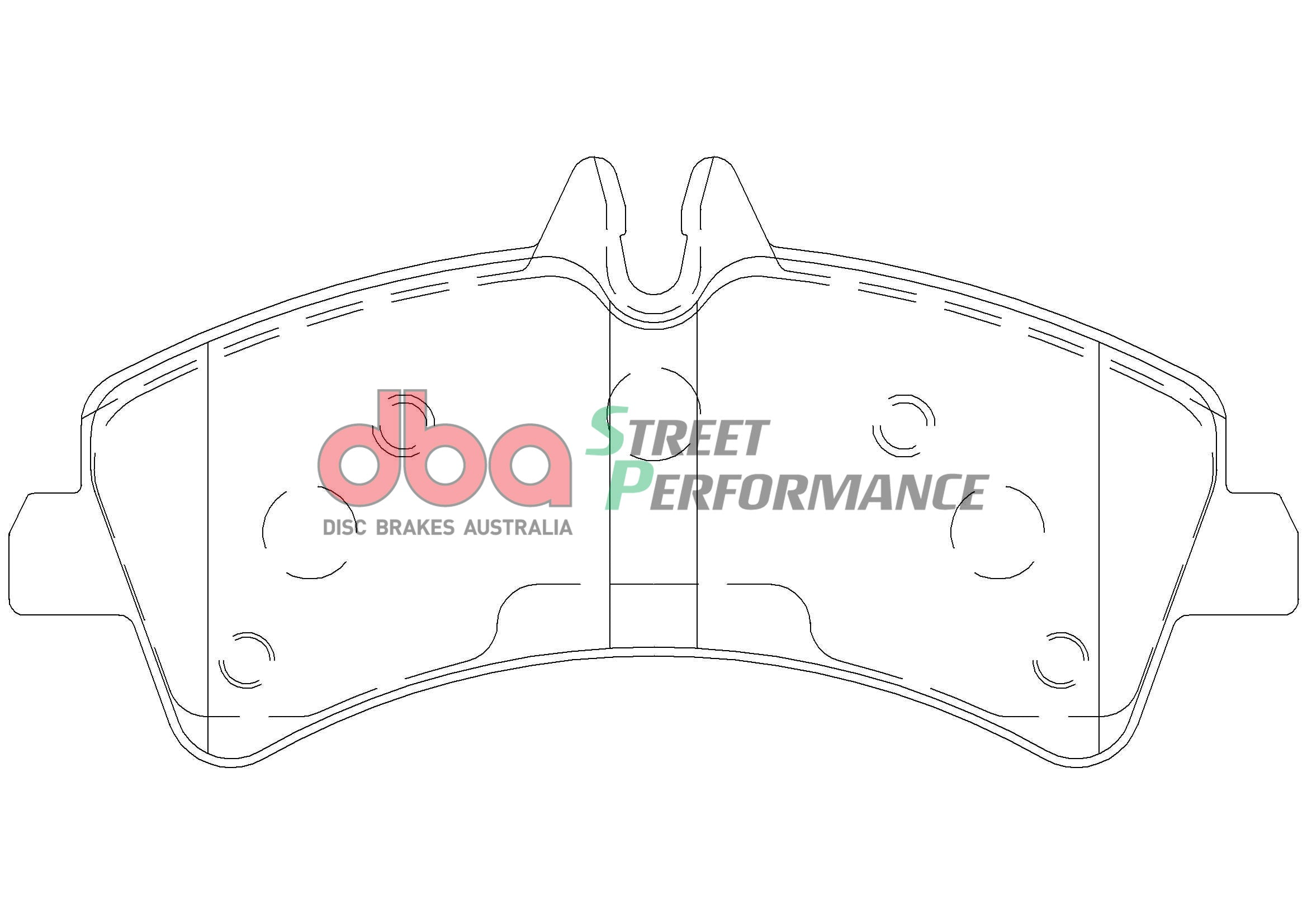 DB1975SP - DBA Street Performance Brake Pads; Rear