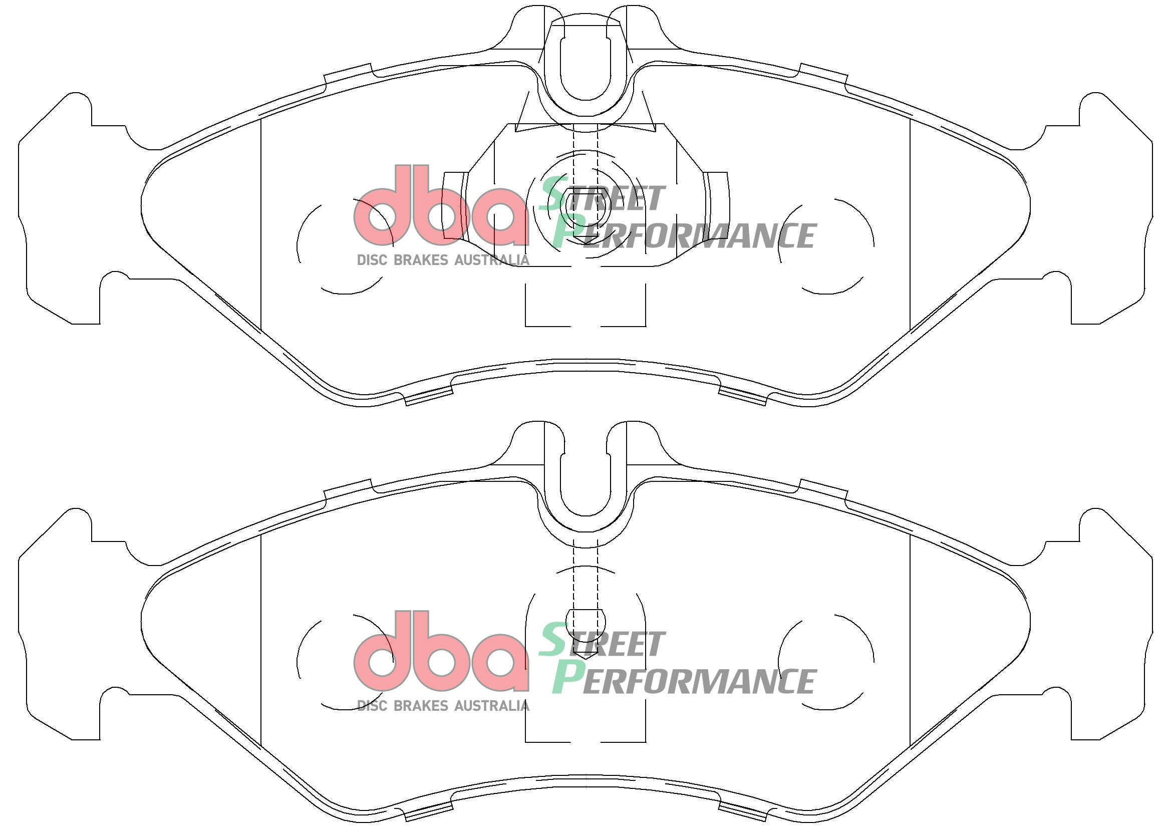 DB1978SP - DBA Street Performance Brake Pads; Rear