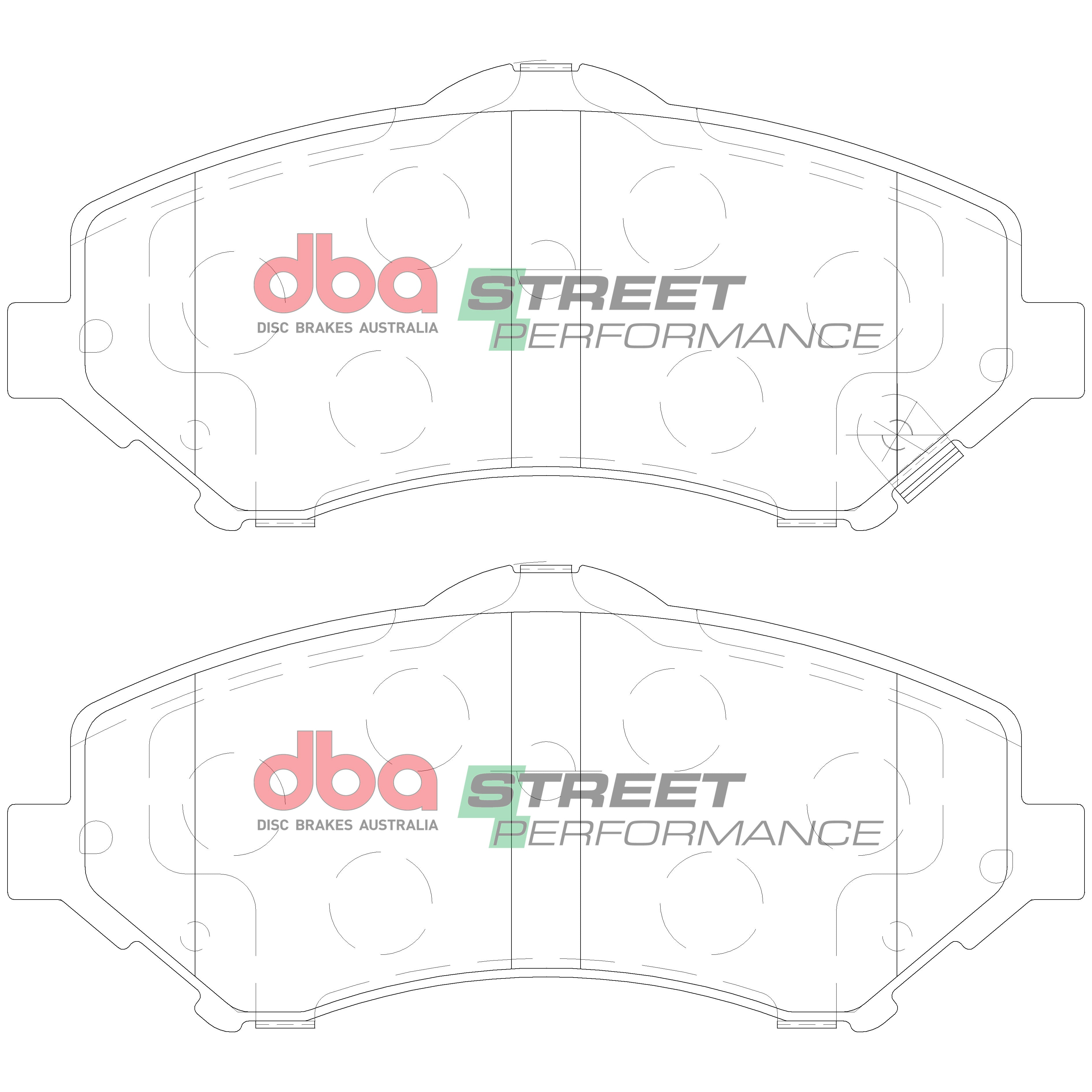 DB2002SP - DBA Street Performance Brake Pads; Front