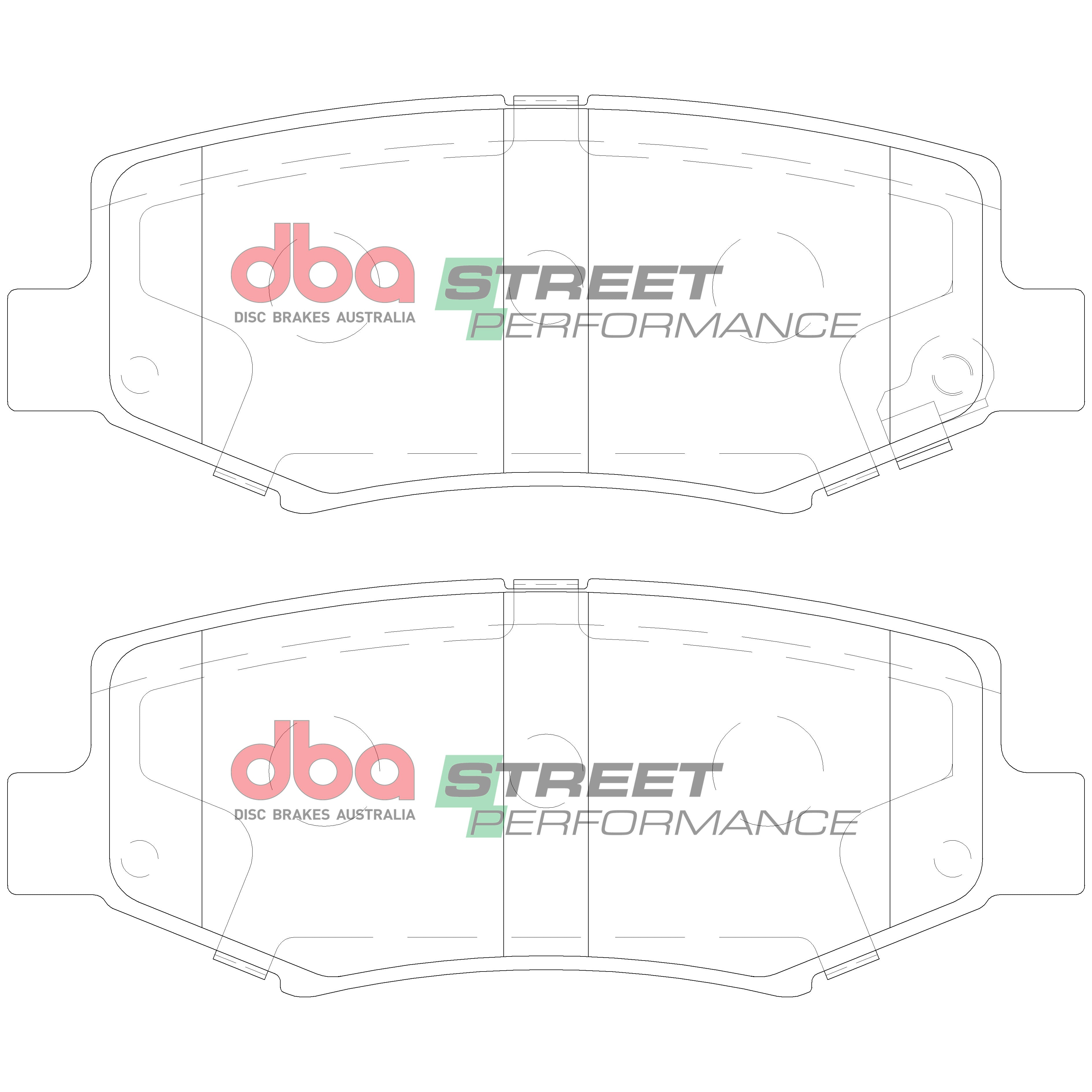 DB2003SP - DBA Street Performance Brake Pads; Rear