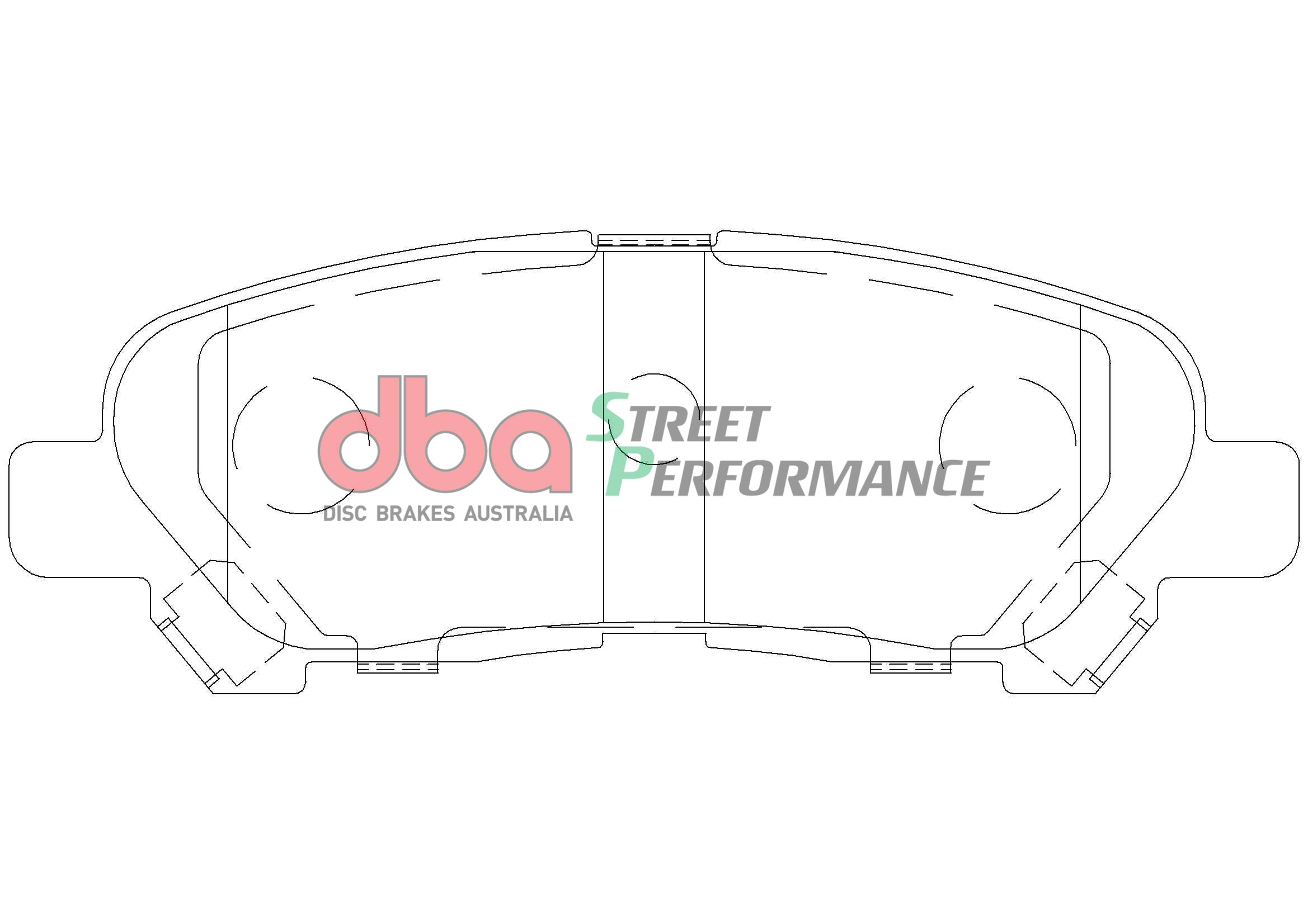 DB2005SP - DBA Street Performance Brake Pads; Rear