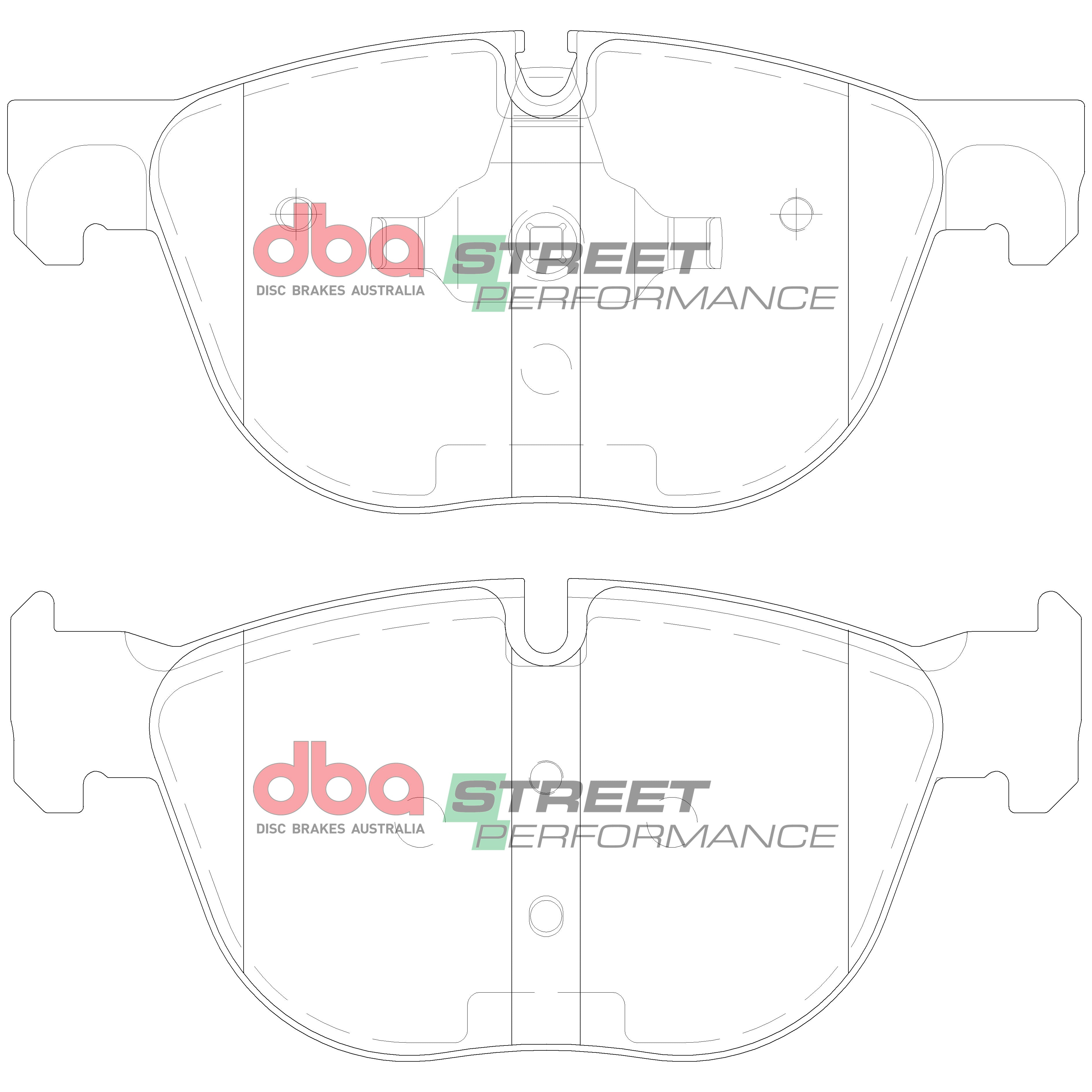 DB2006SP - DBA Street Performance Brake Pads; Front