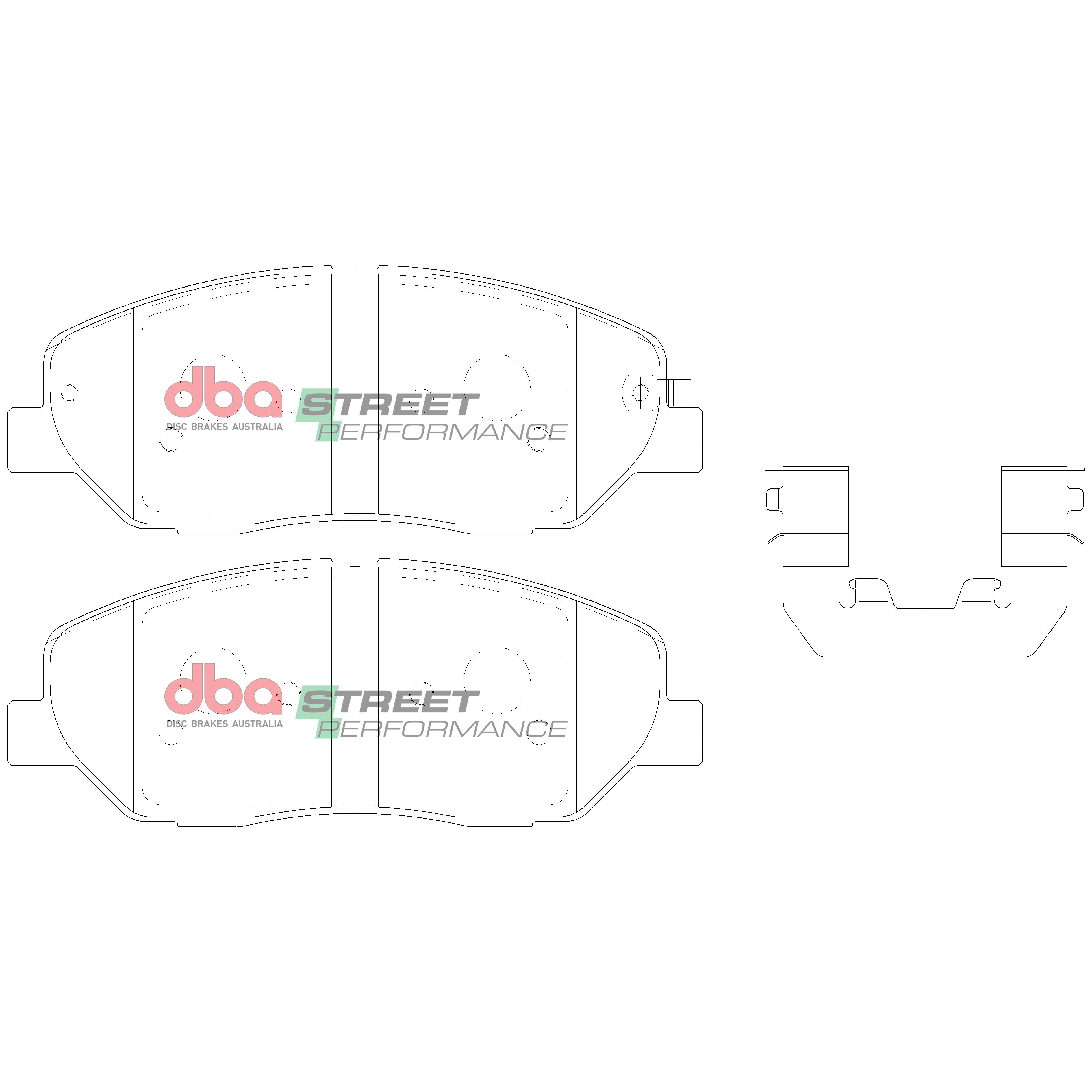 DB2034SP - DBA Street Performance Brake Pads; Front