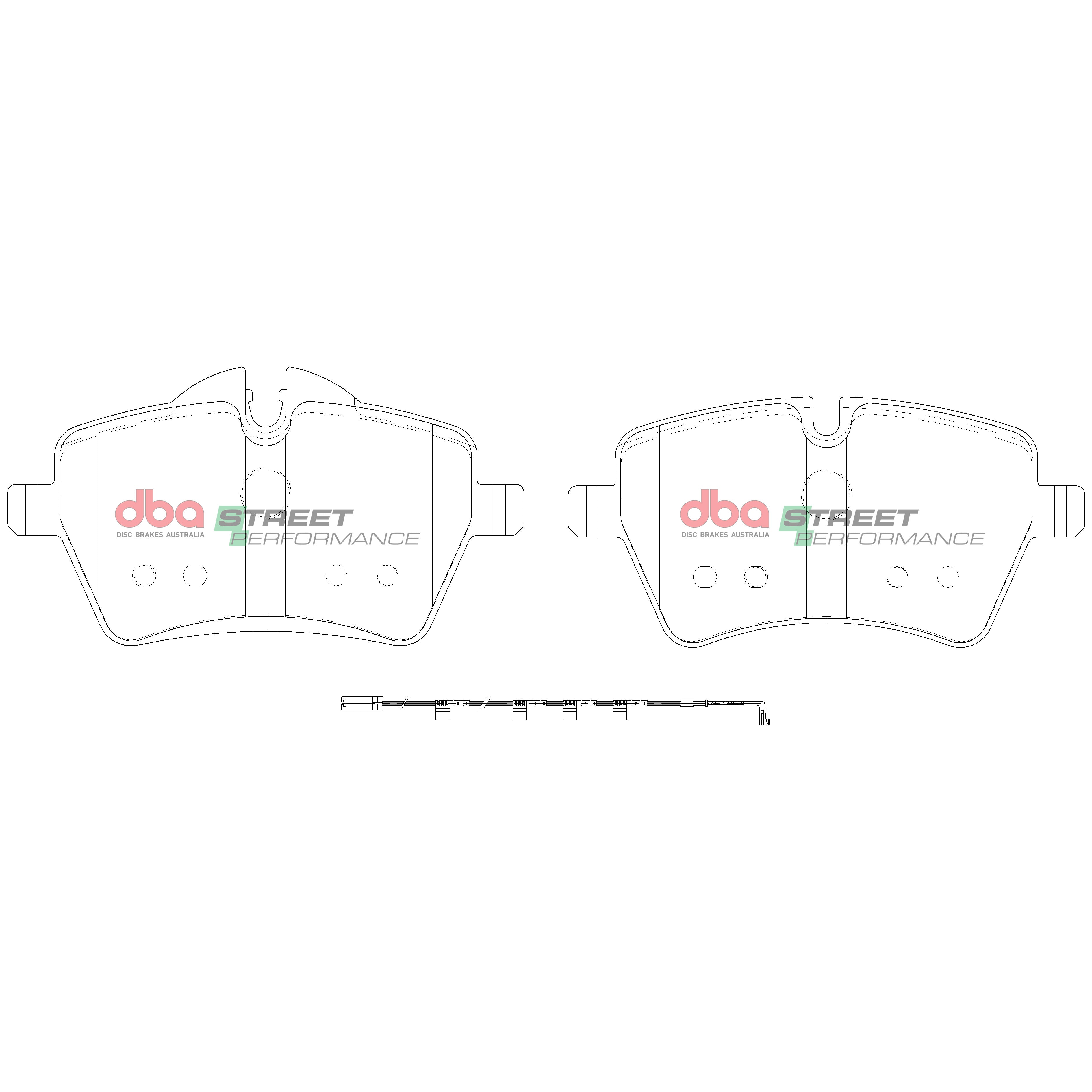 DB2052SP - DBA Street Performance Brake Pads; Front