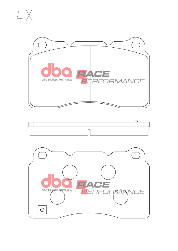 DB2067RP - DBA Racing Performance Brake Pads; Front