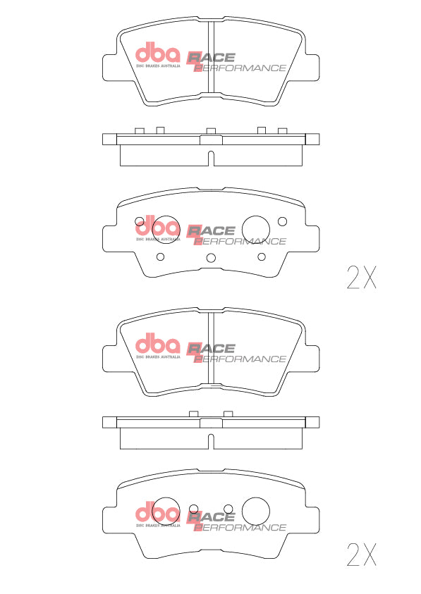 DB2076RP - DBA Racing Performance Brake Pads; Rear