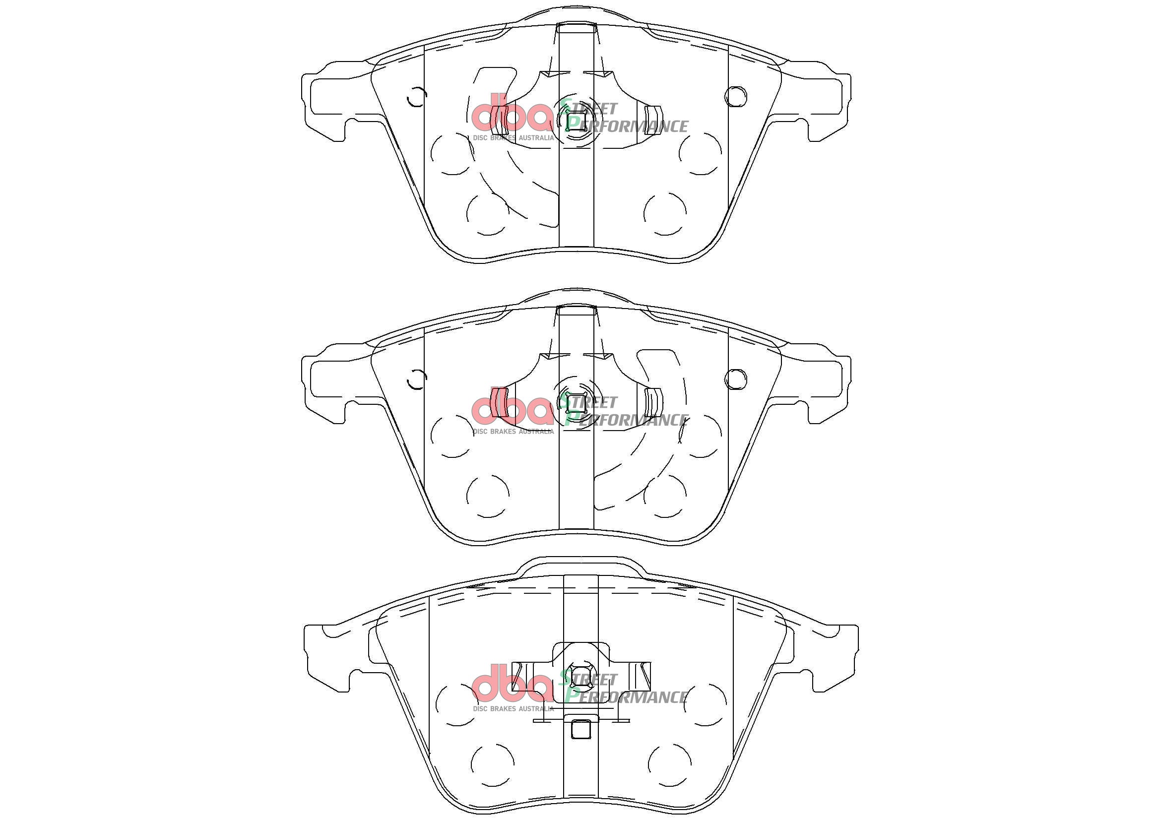 DB2176SP - DBA Street Performance Brake Pads; Front