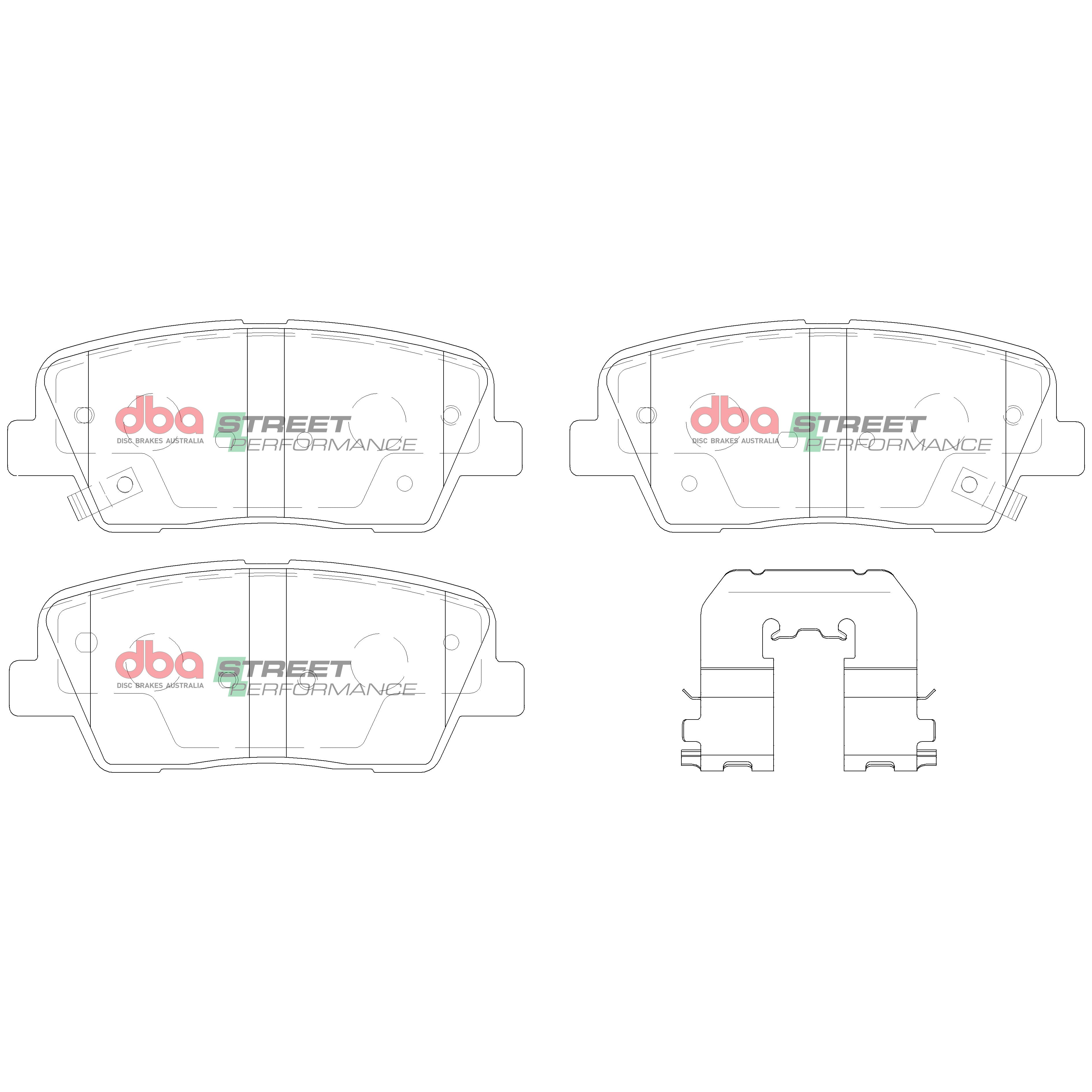 DB2178SP - DBA Street Performance Brake Pads; Rear