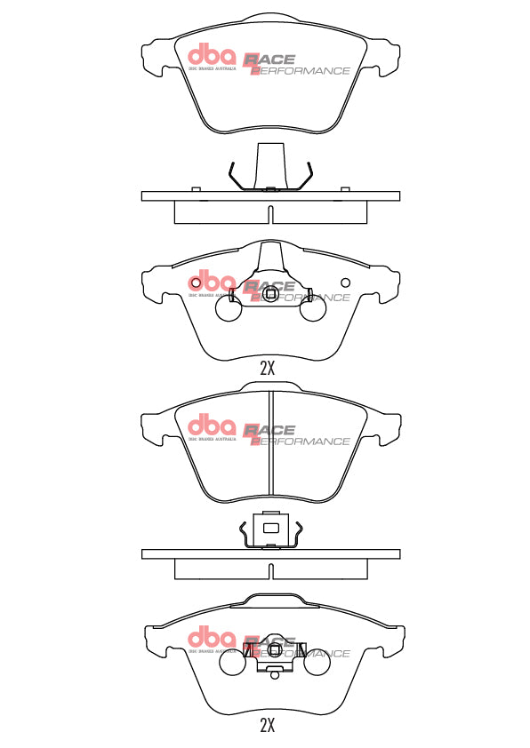 DB2210RP - DBA Racing Performance Brake Pads; Front