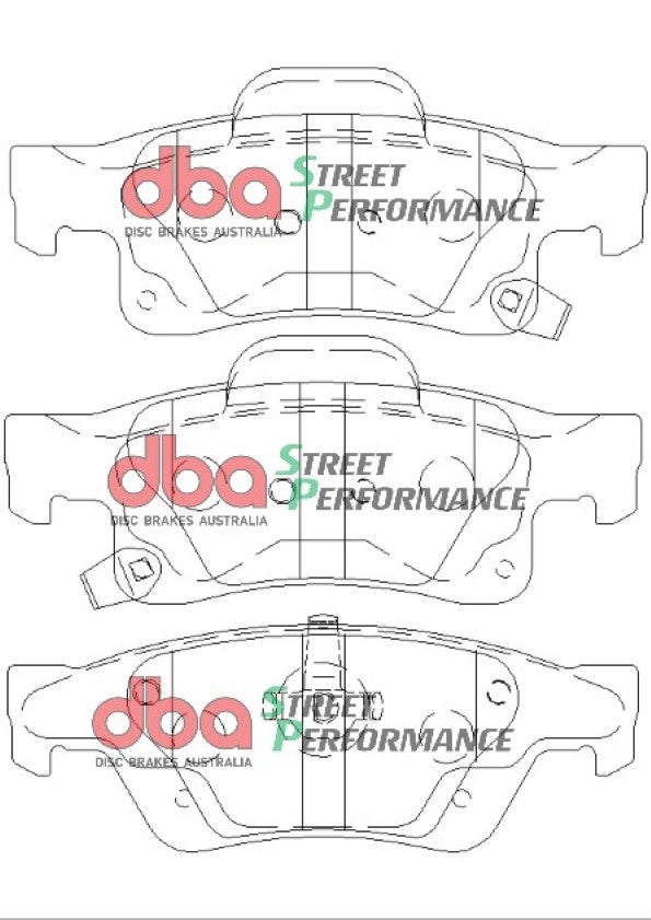 DB2217SP - DBA Street Performance Brake Pads; Rear