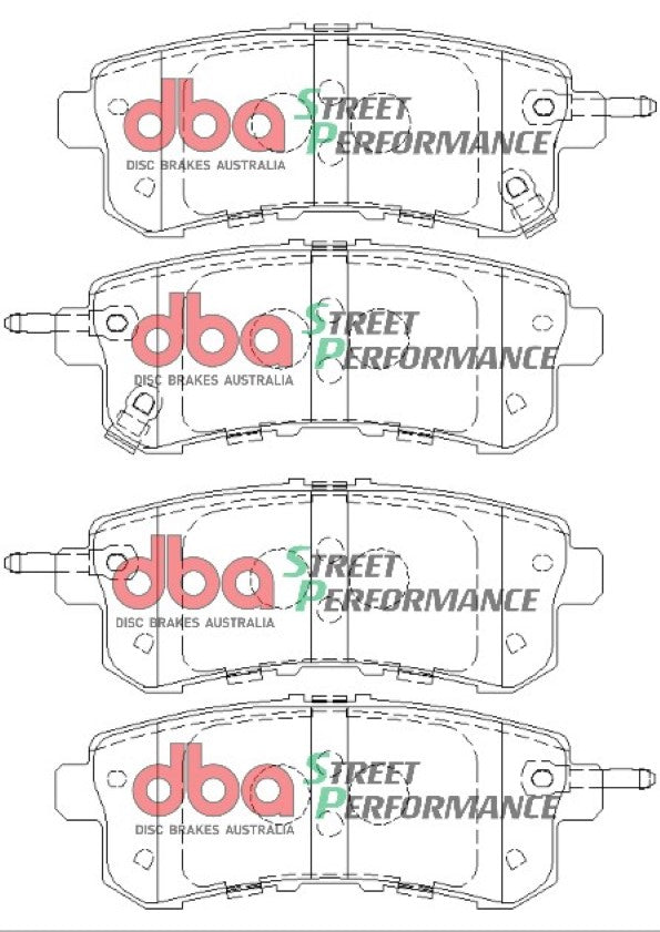 DB2244SP - DBA Street Performance Brake Pads; Rear