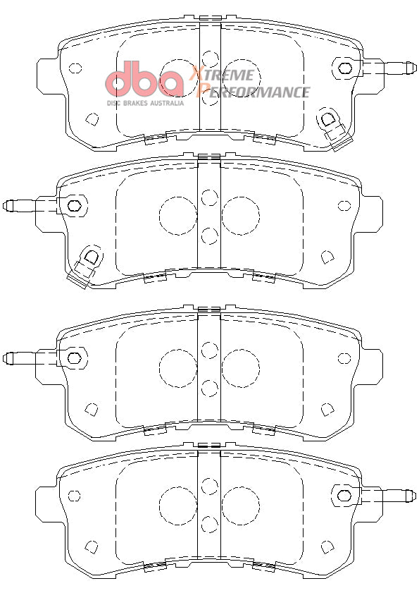 DB2244XP - DBA Xtreme Performance Brake Pads; Rear