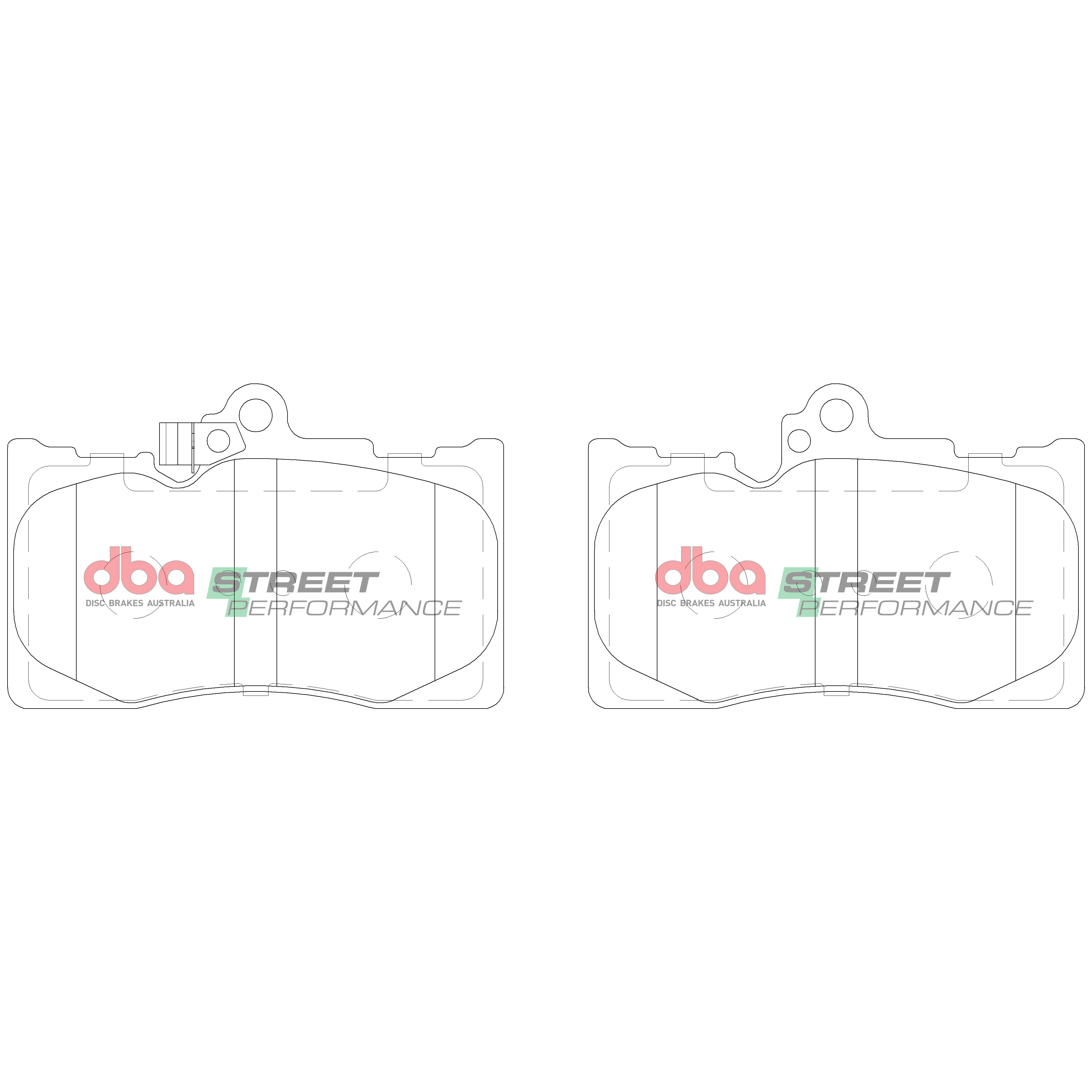 DB2255SP - DBA Street Performance Brake Pads; Front