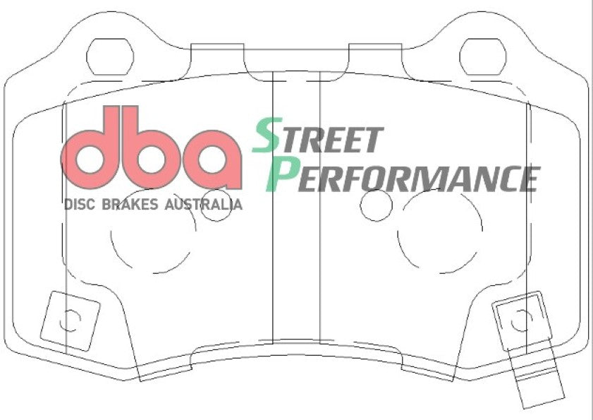 DB2260SP - DBA Street Performance Brake Pads; Rear