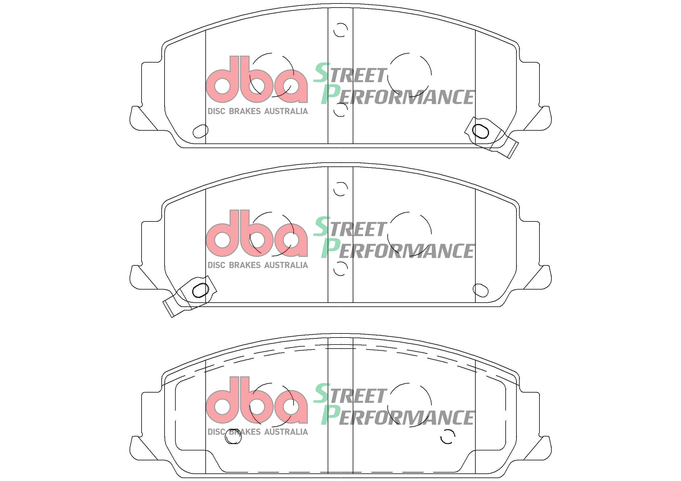 DB2266SP - DBA Street Performance Brake Pads; Front