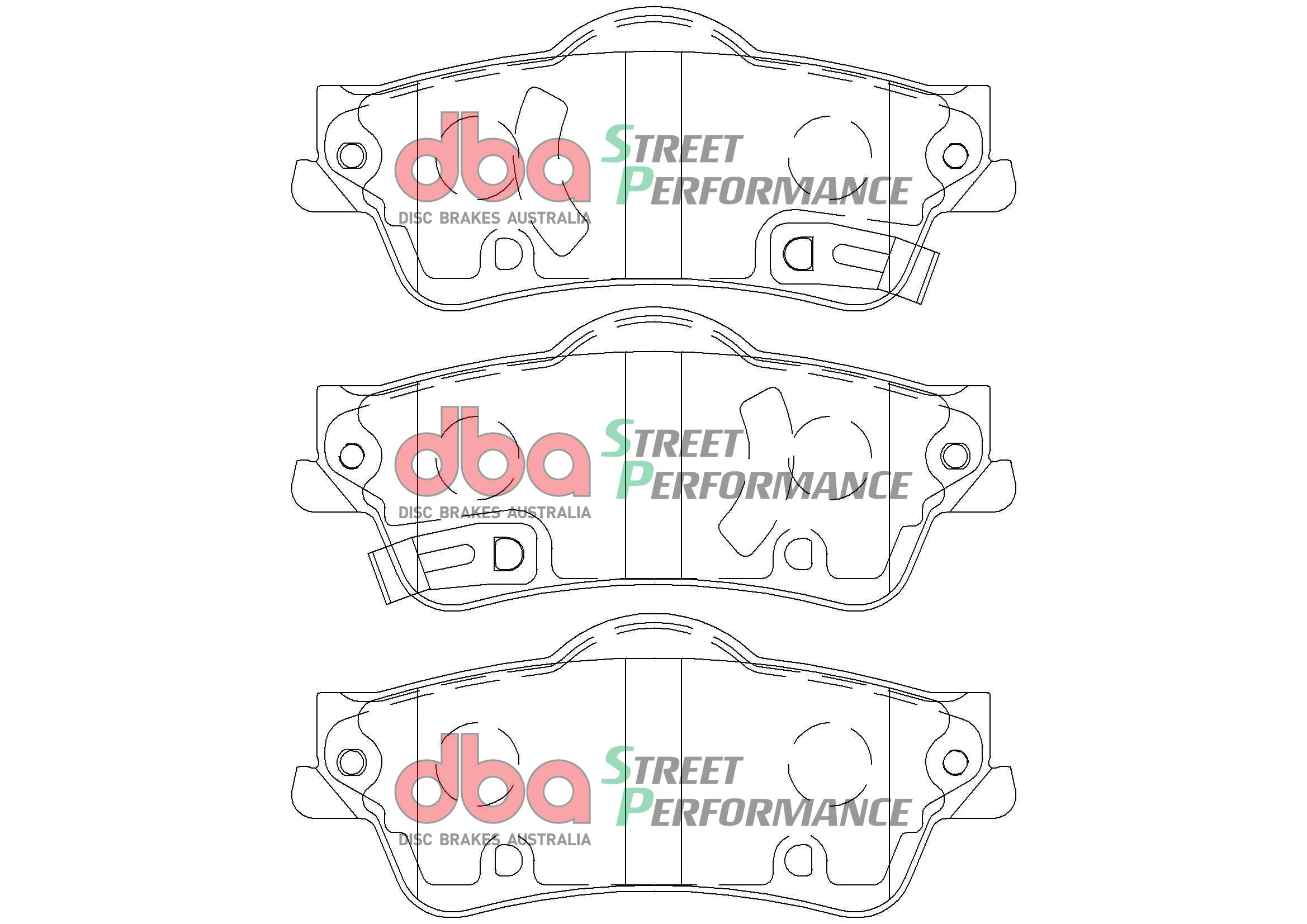 DB2267SP - DBA Street Performance Brake Pads; Rear