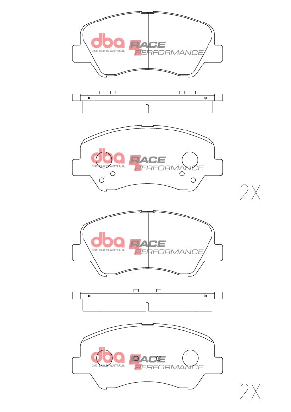 DB2272RP - DBA Racing Performance Brake Pads; Front