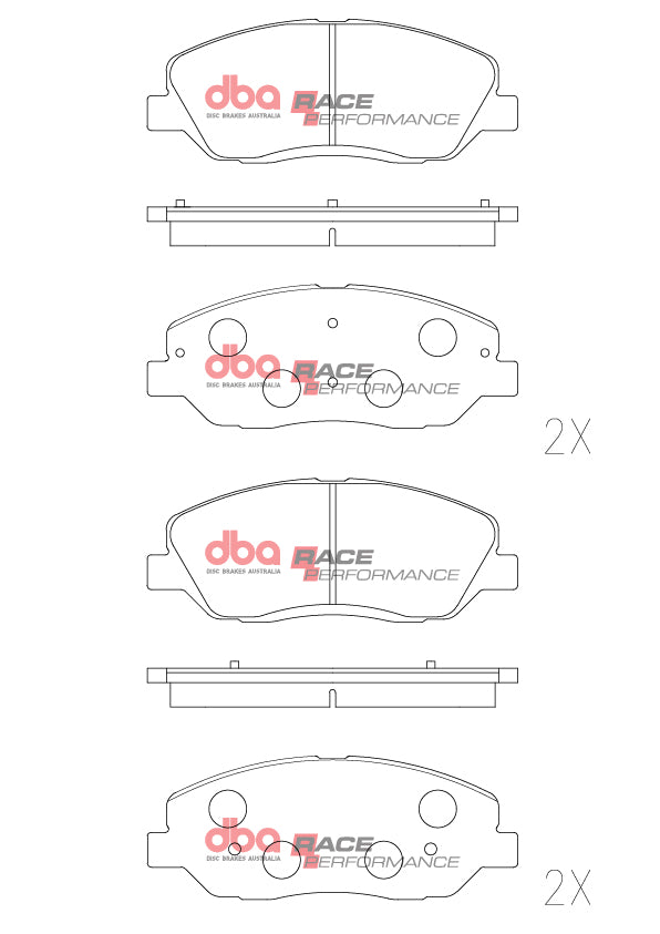 DB2275RP - DBA Racing Performance Brake Pads; Front