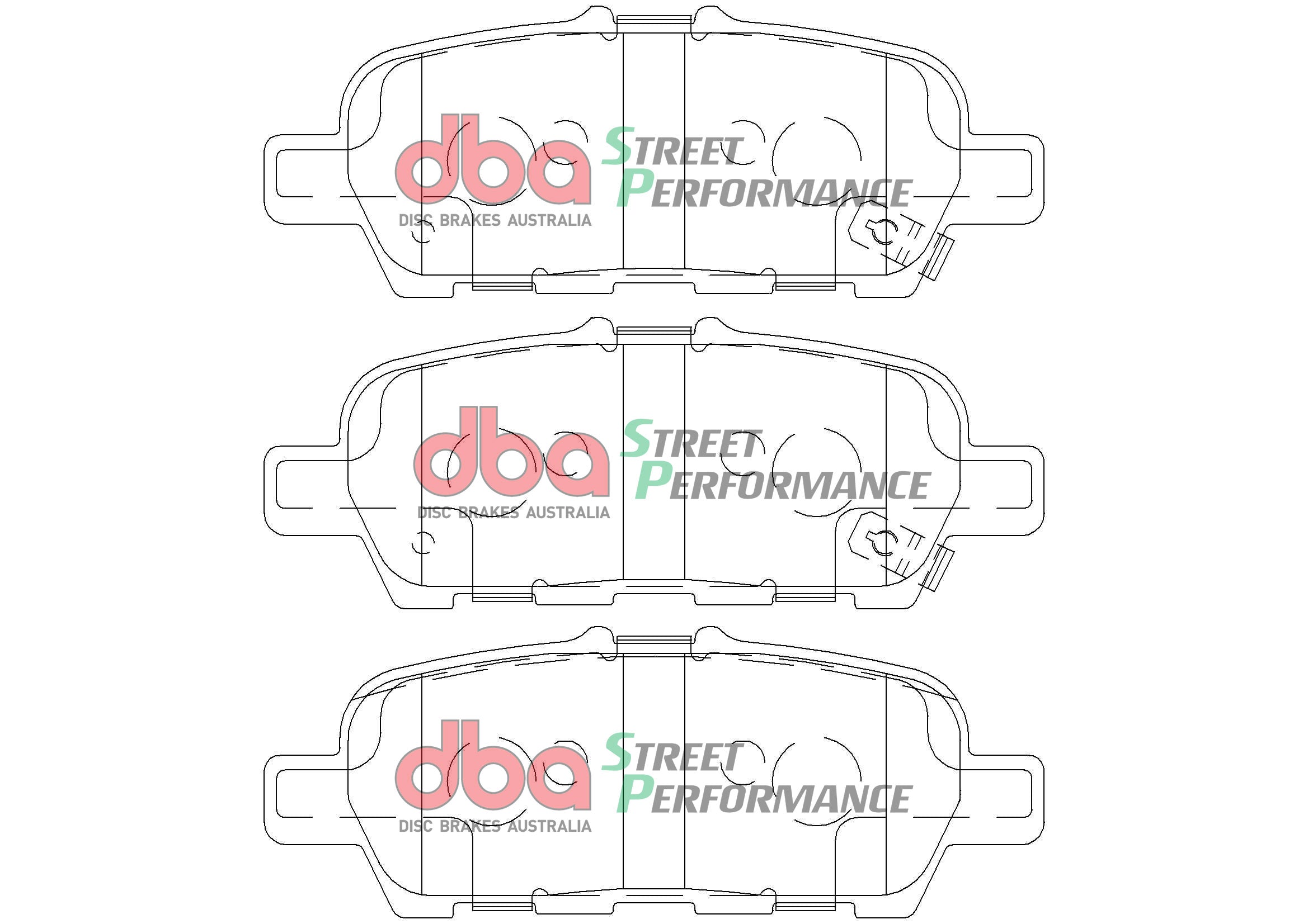 DB2340SP - DBA Street Performance Brake Pads; Rear