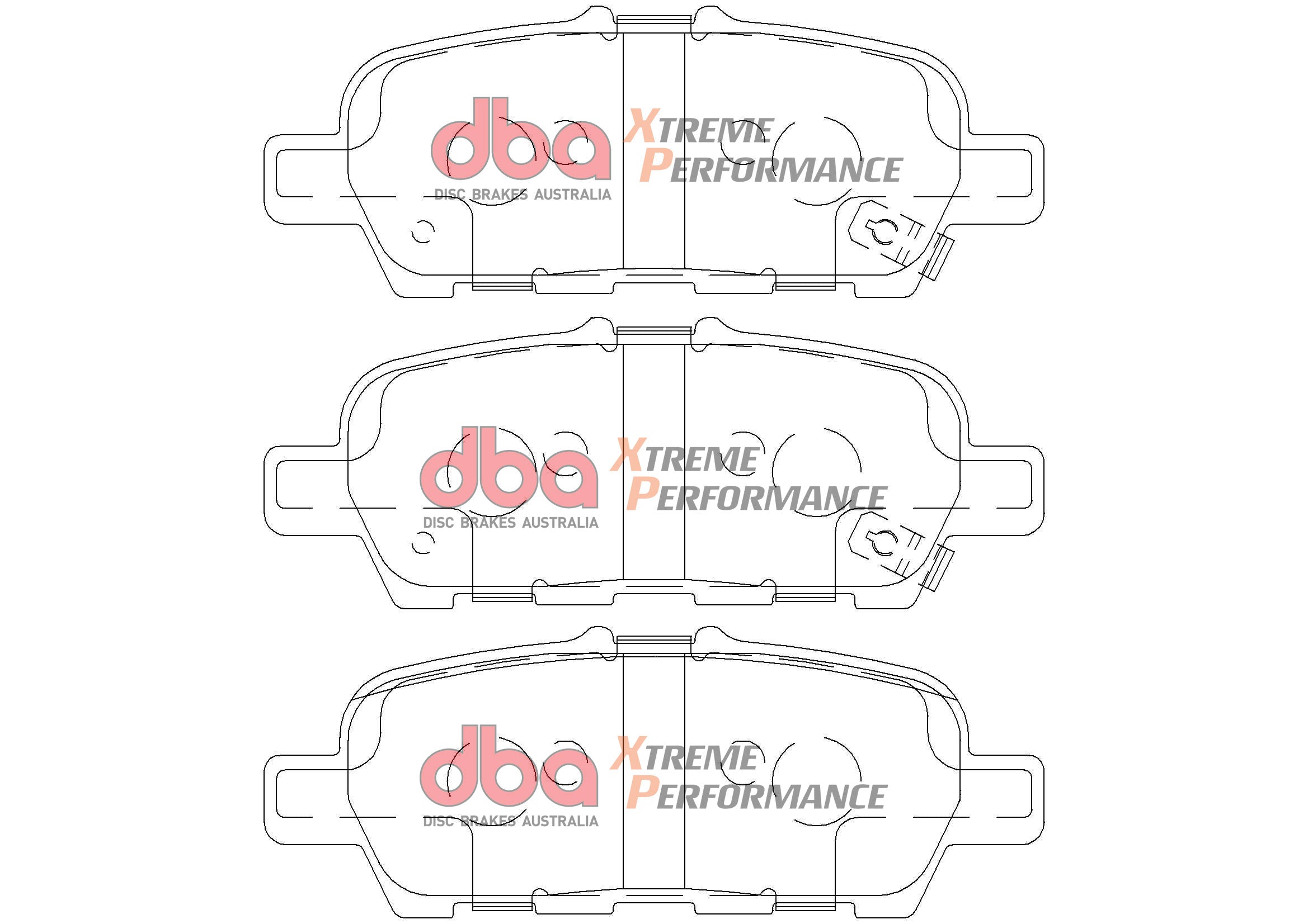 DB2340XP - DBA Xtreme Performance Brake Pads; Rear