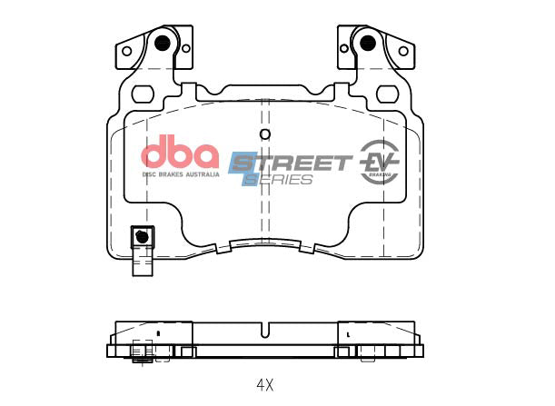 DB2358ASSEV - DBA Street Series EV Brake Pads; Front