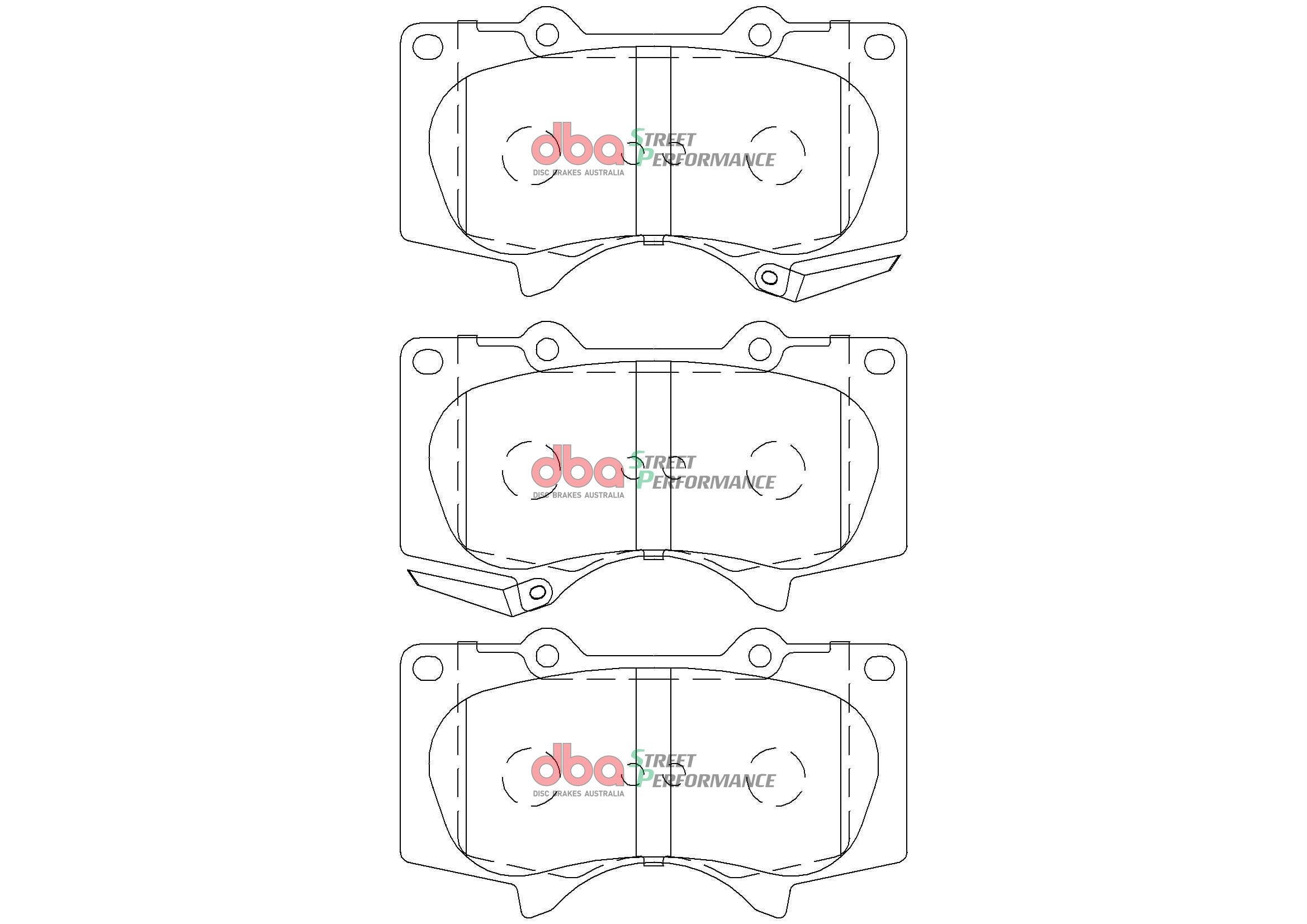 DB2380SP - DBA Street Performance Brake Pads; Front