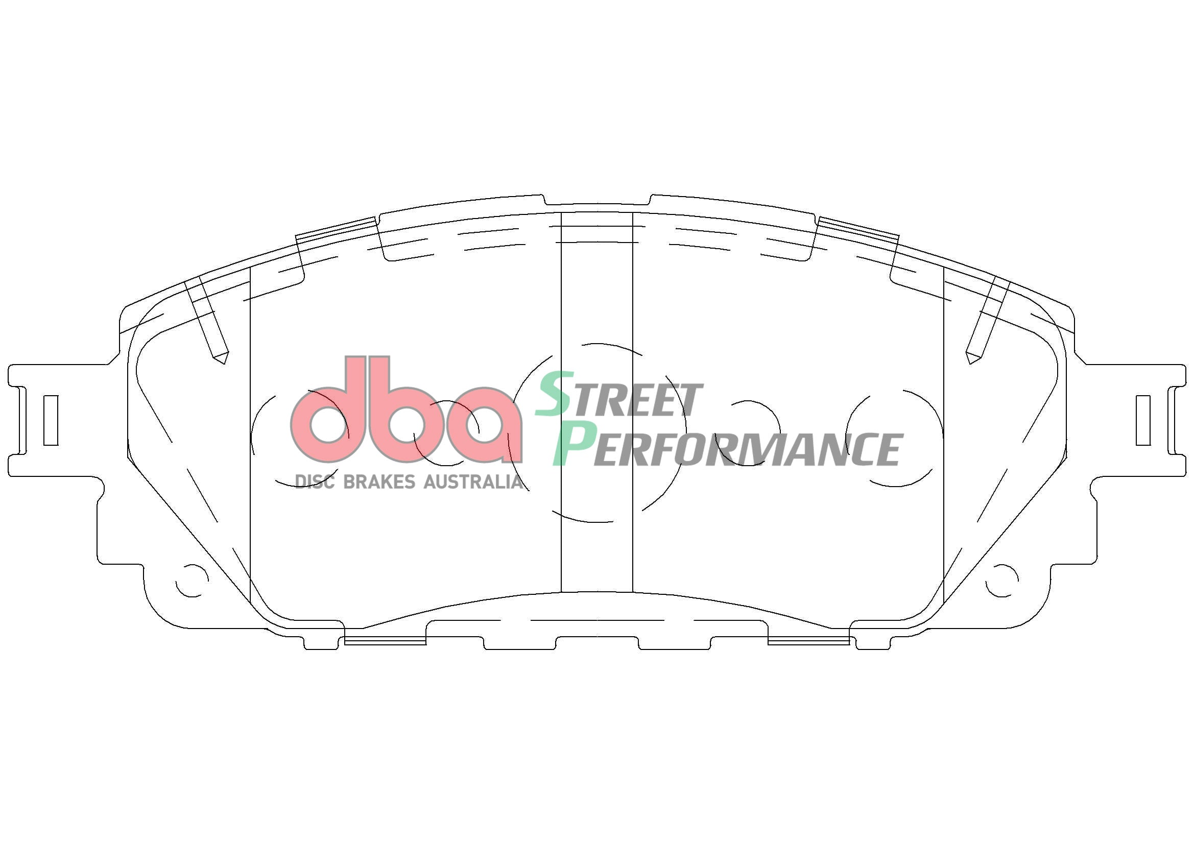 DB2396SP - DBA Street Performance Brake Pads; Front