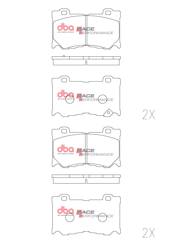 DB2400RP - DBA Racing Performance Brake Pads; Front