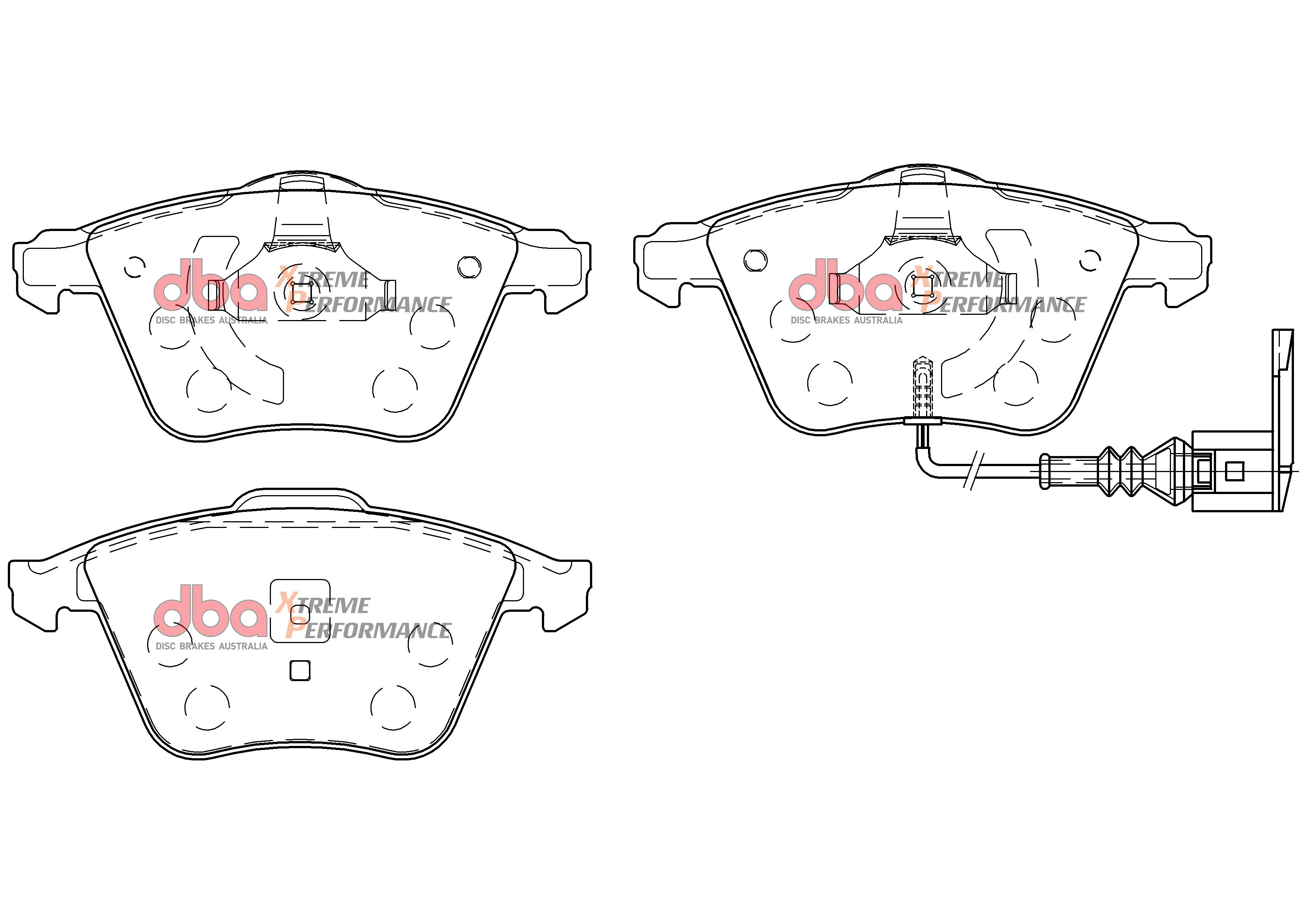 DB2402XP - DBA Xtreme Performance Brake Pads; Front