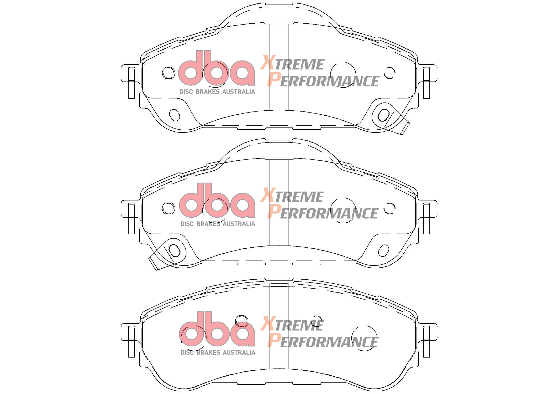 DB2411XP - DBA Xtreme Performance Brake Pads; Rear