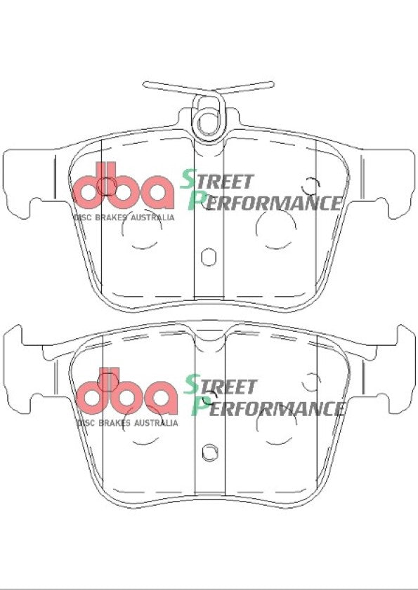 DB2415SP - DBA Street Performance Brake Pads; Rear