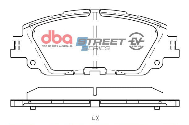 DB2449SSEV - DBA Street Series EV Brake Pads; Front