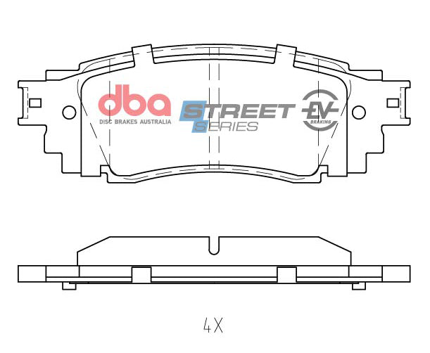 DB2469SSEV - DBA Street Series EV Brake Pads; Rear