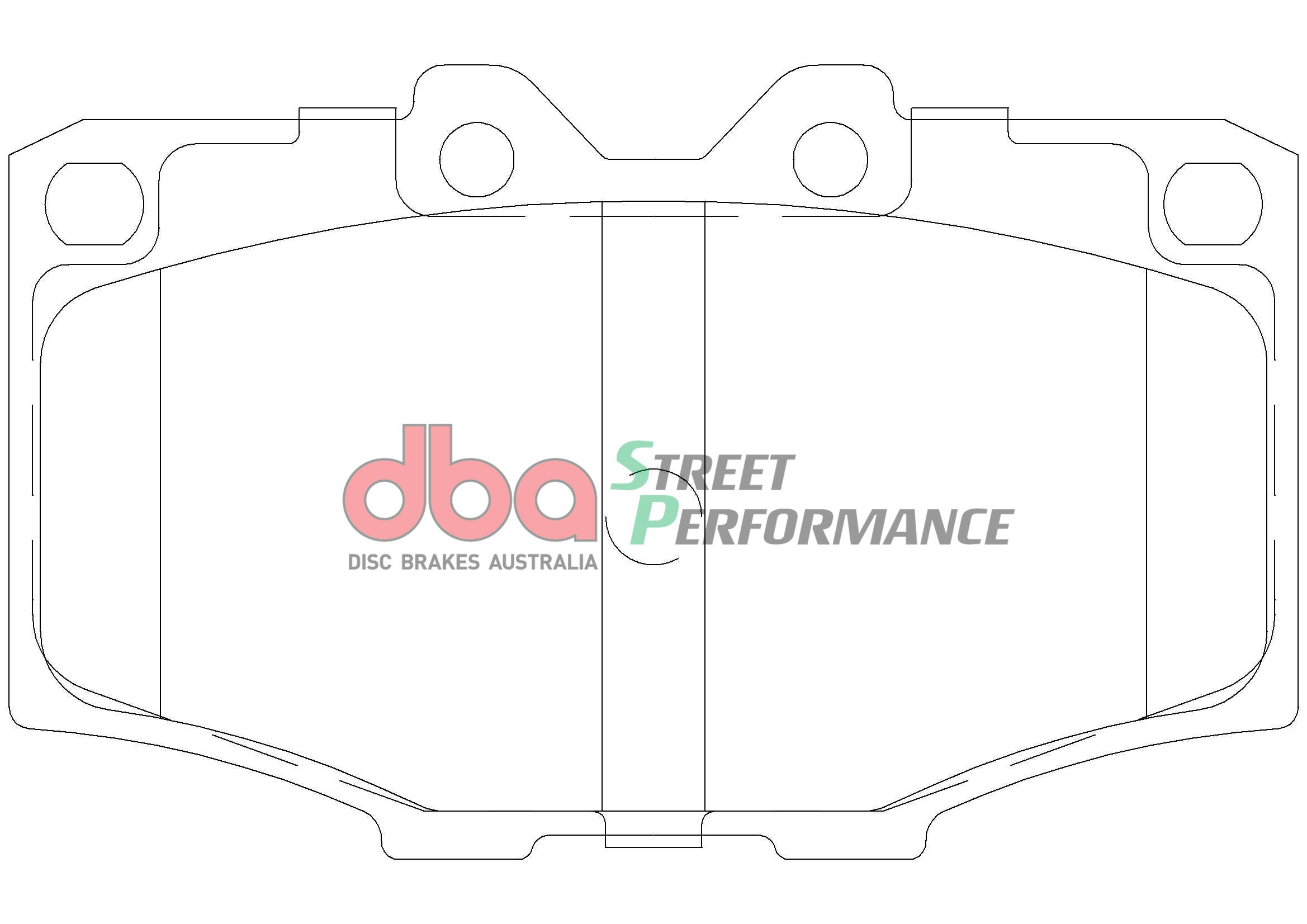 DB288SP - DBA Street Performance Brake Pads; Front