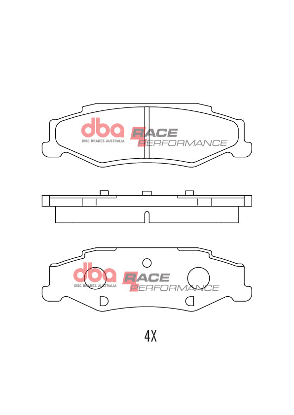 DB8285RP - DBA Racing Performance Brake Pads; Rear