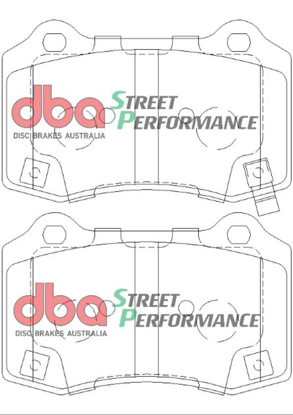 DB8805SP - DBA Street Performance Brake Pads; Rear
