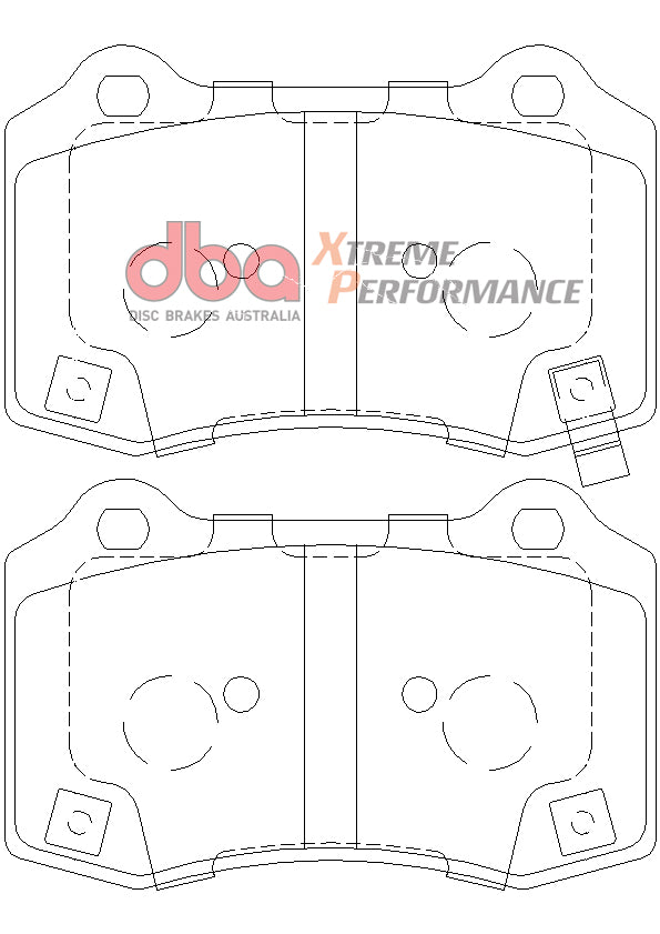 DB8805XP - DBA Xtreme Performance Brake Pads; Rear