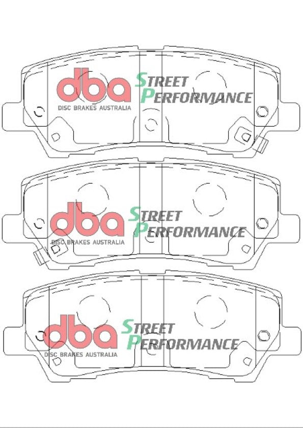 DB9022SP - DBA Street Performance Brake Pads; Rear