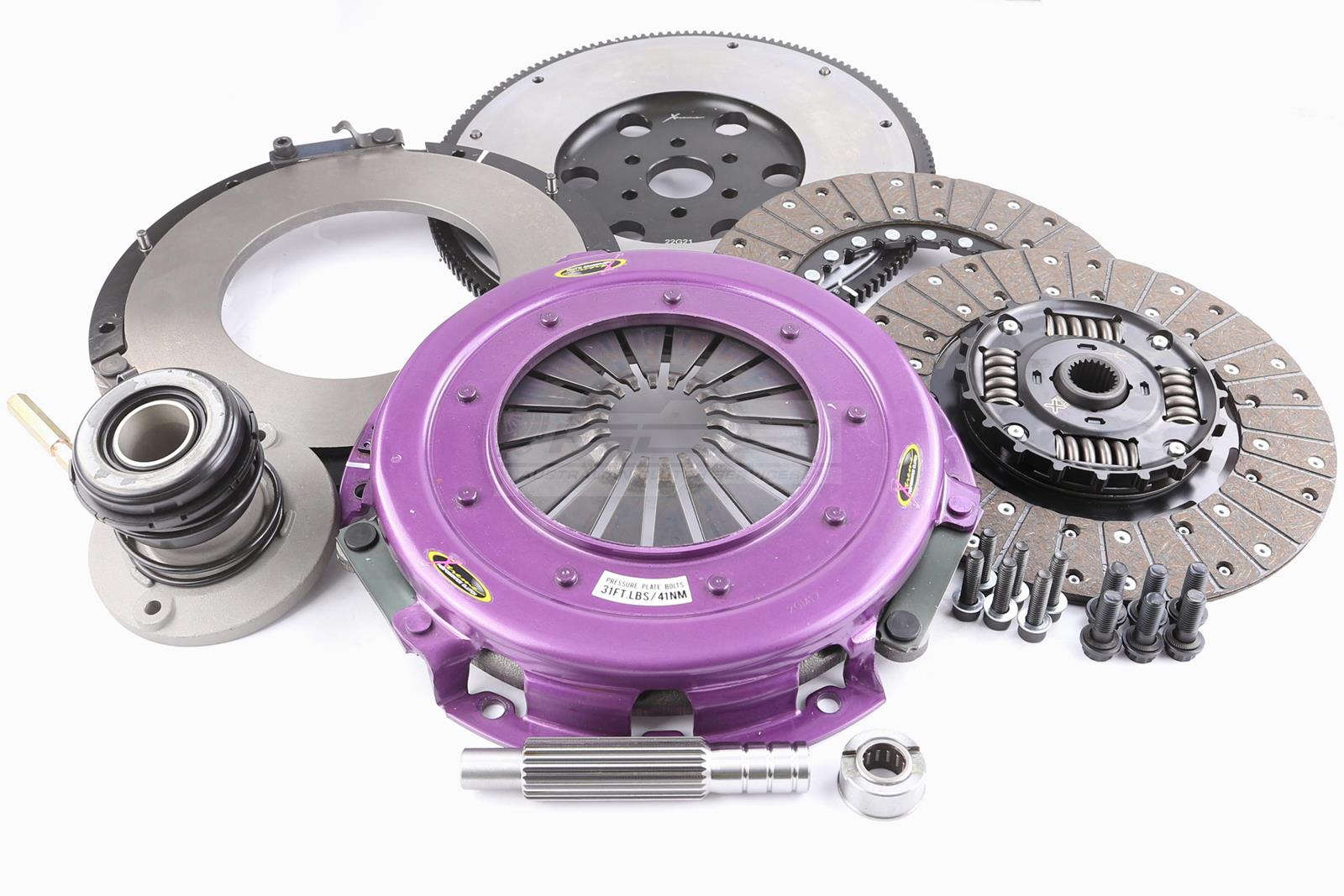 Xtreme Performance - 270mm Sprung Organic Twin Plate Clutch Kit Incl Flywheel & CSC 1300Nm