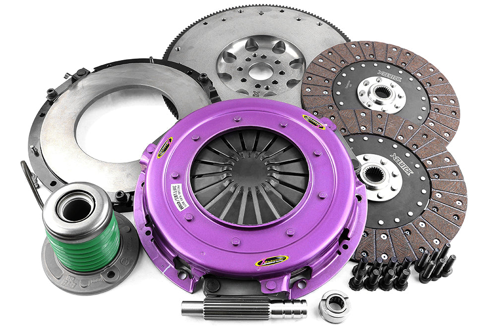 Xtreme Performance - 270mm Organic Twin Plate Clutch Kit Incl Flywheel & CSC 1300Nm