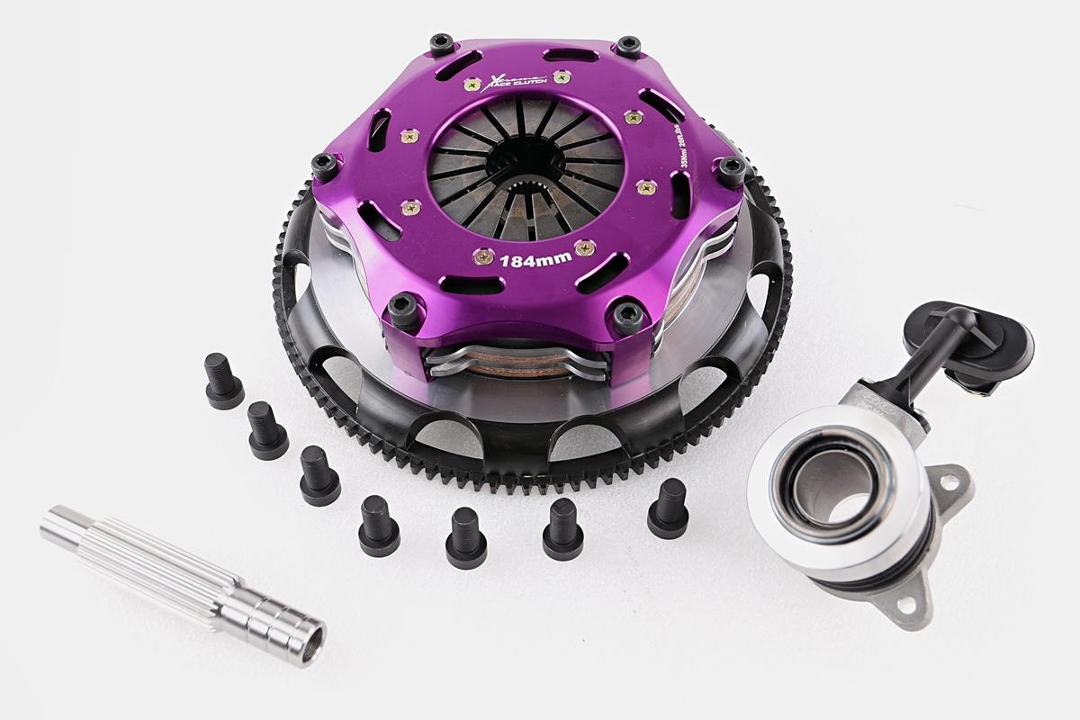 Xtreme Performance - 184mm Rigid Ceramic Twin Plate Clutch Kit Incl Flywheel & CSC 1220Nm