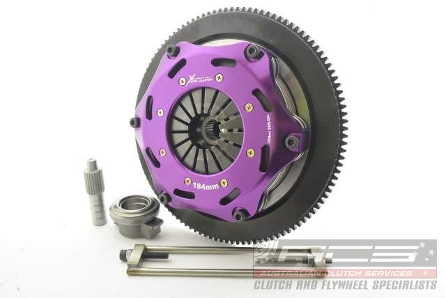 Xtreme Performance - 184mm Sprung Ceramic Twin Plate Clutch Kit Incl Flywheel 1220Nm