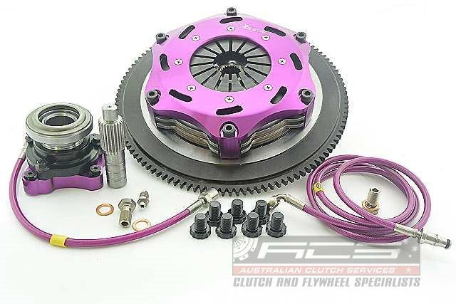 Xtreme Performance - 184mm Rigid Ceramic Twin Plate Clutch Kit Incl Flywheel & CSC 1220Nm