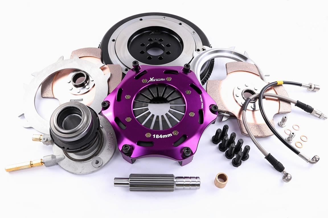 Xtreme Performance - 184mm Rigid Ceramic Twin Plate Clutch Kit Incl Flywheel & CSC 1220Nm