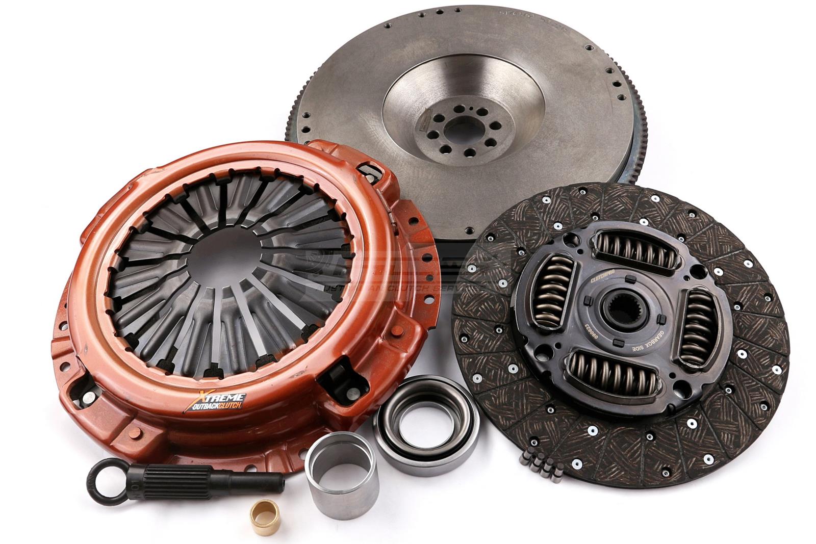 Clutch Kit - Xtreme Outback Heavy Duty Organic Incl Flywheel 560Nm 1100Kg (40% inc.) Conversion kit to Solid Flywheel