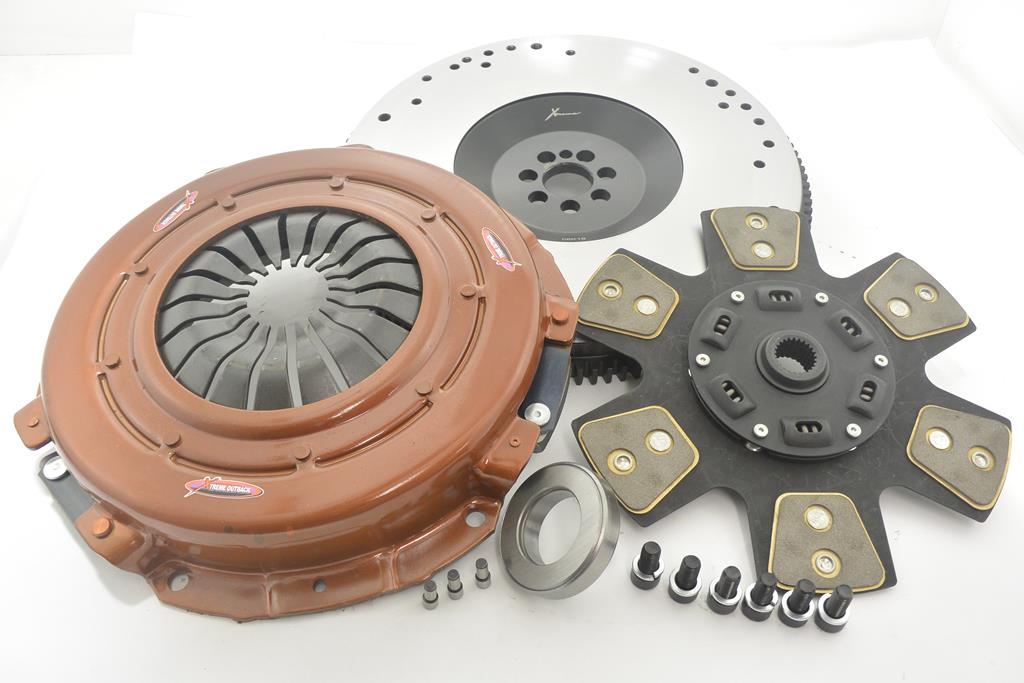 Clutch Kit - Xtreme Outback Extra Heavy Duty Sprung Ceramic Incl Flywheel 1140Nm 1300Kg - Upgrade Kit