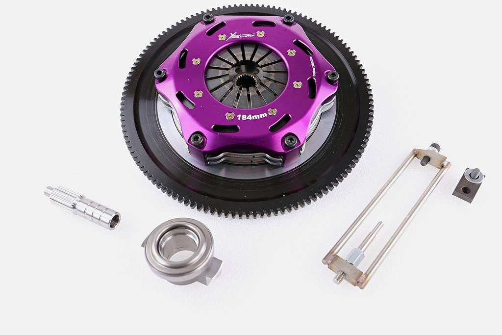 Xtreme Performance - 184mm Sprung Ceramic Twin Plate Clutch Kit Incl Flywheel 1220Nm