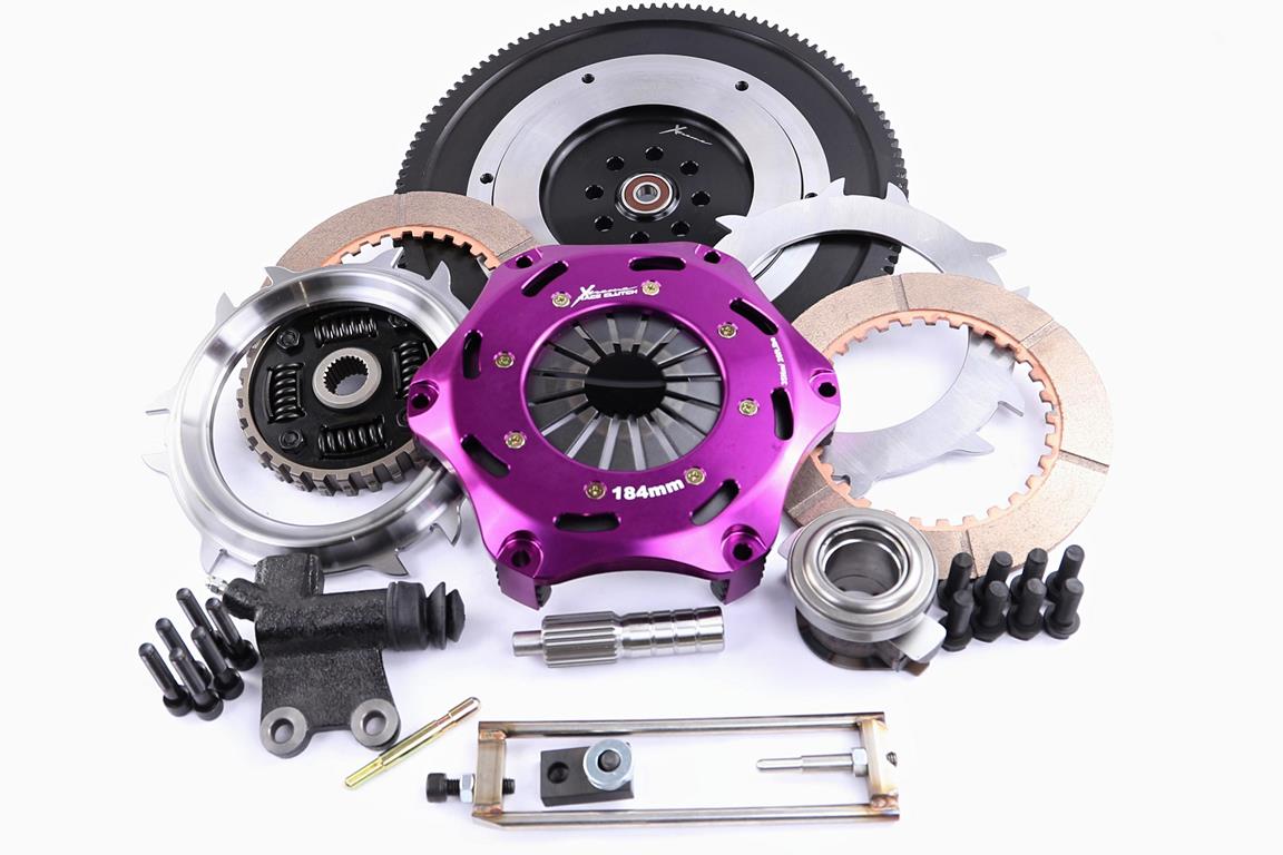 Xtreme Performance - 184mm Sprung Ceramic Twin Plate Clutch Kit Incl Flywheel 1220Nm