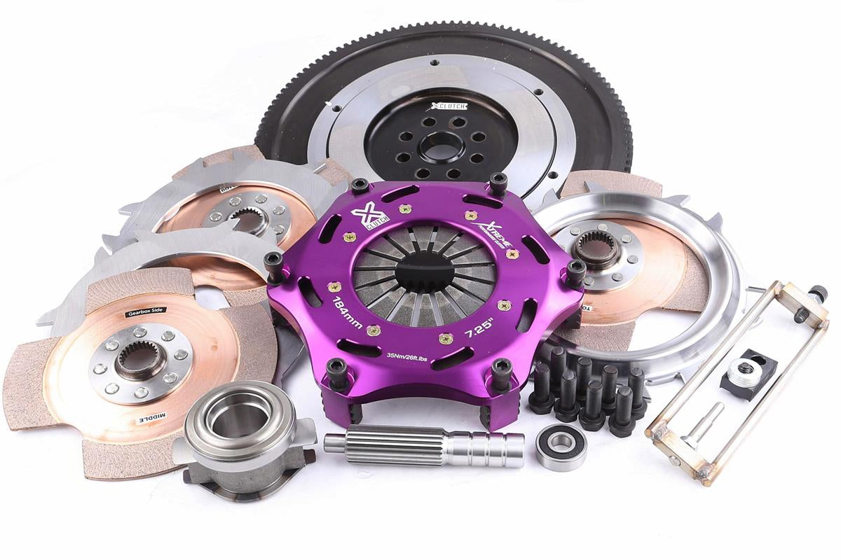 Xtreme Performance - 184mm Rigid Ceramic Triple Plate Clutch Kit Incl Flywheel