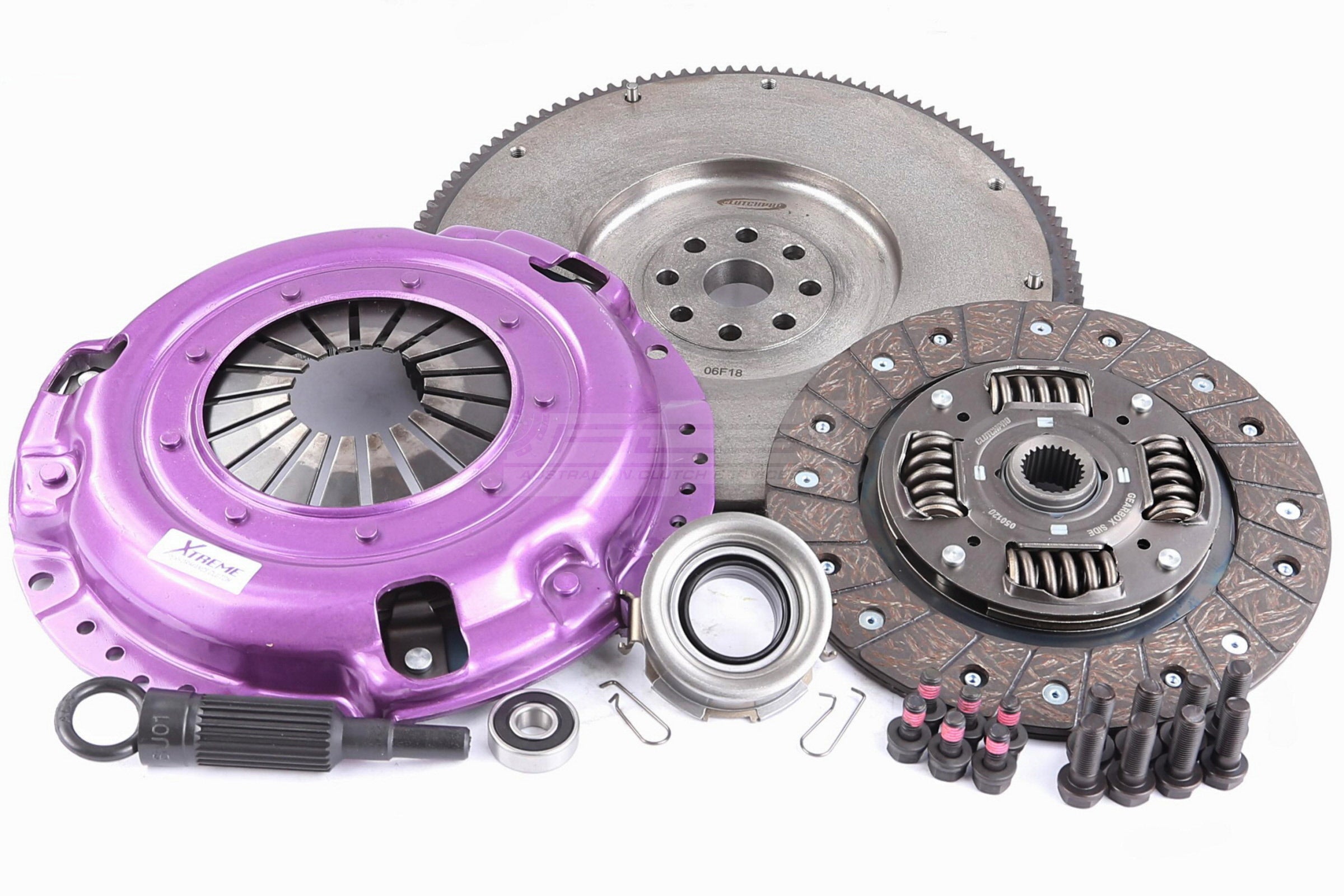 Clutch Kit - Xtreme Performance Heavy Duty Organic Incl Flywheel 280Nm 600kg (30% inc.) Conversion kit Dual-mass to solid flywheel